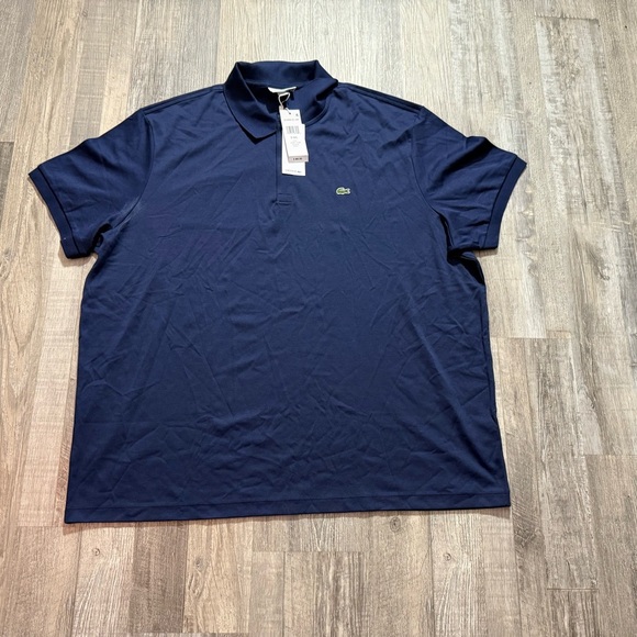 Lacoste Men's Navy Blue Polo Shirt - Regular Fit, Size 4XL, 100% Cotton - Picture 1 of 5